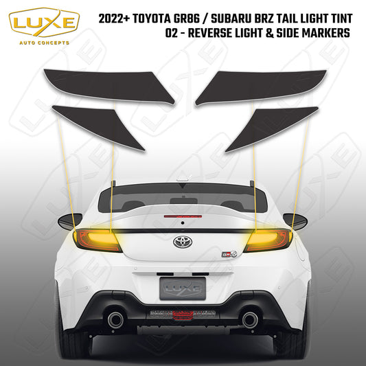 2022+ Toyota GR86 / 2022+ Subaru BRZ Taillight Overlays - 02 Reverse Light/Side Markers