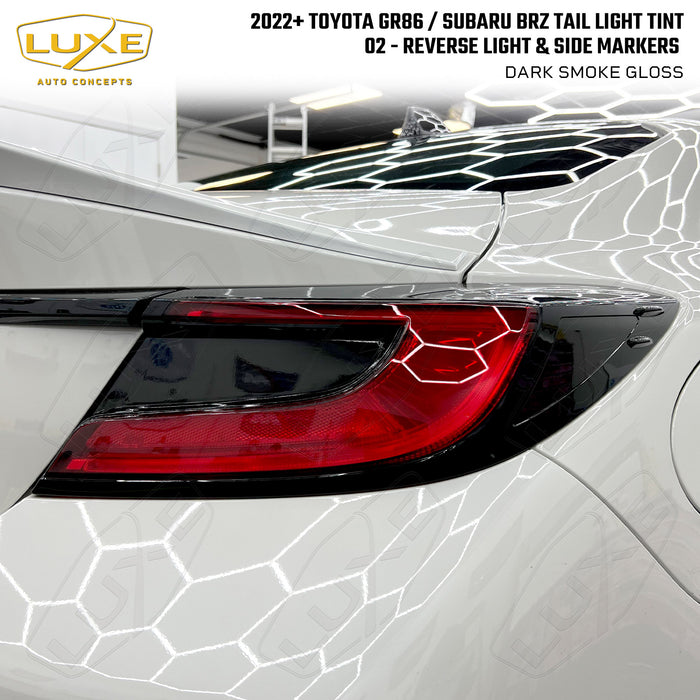2022+ Toyota GR86 / 2022+ Subaru BRZ Taillight Overlays - 02 Reverse Light/Side Markers