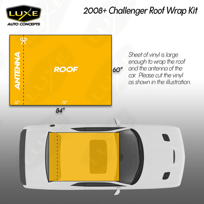 2008+ Challenger Roof Wrap Kit