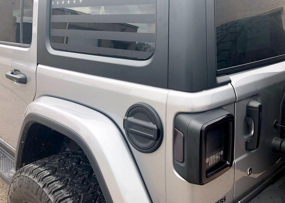 2018+ Jeep Wrangler JL Gas Door Overlay Kit - Luxe Auto Concepts