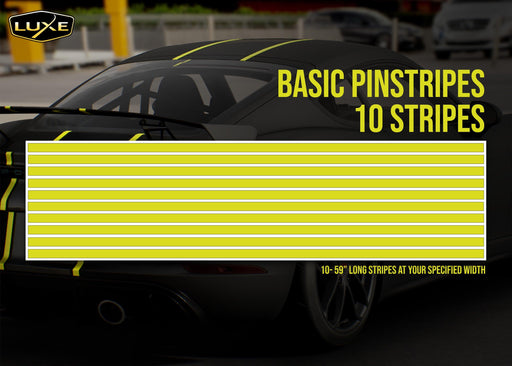 Basic Pinstripes - 10 Stripes - Luxe Auto Concepts