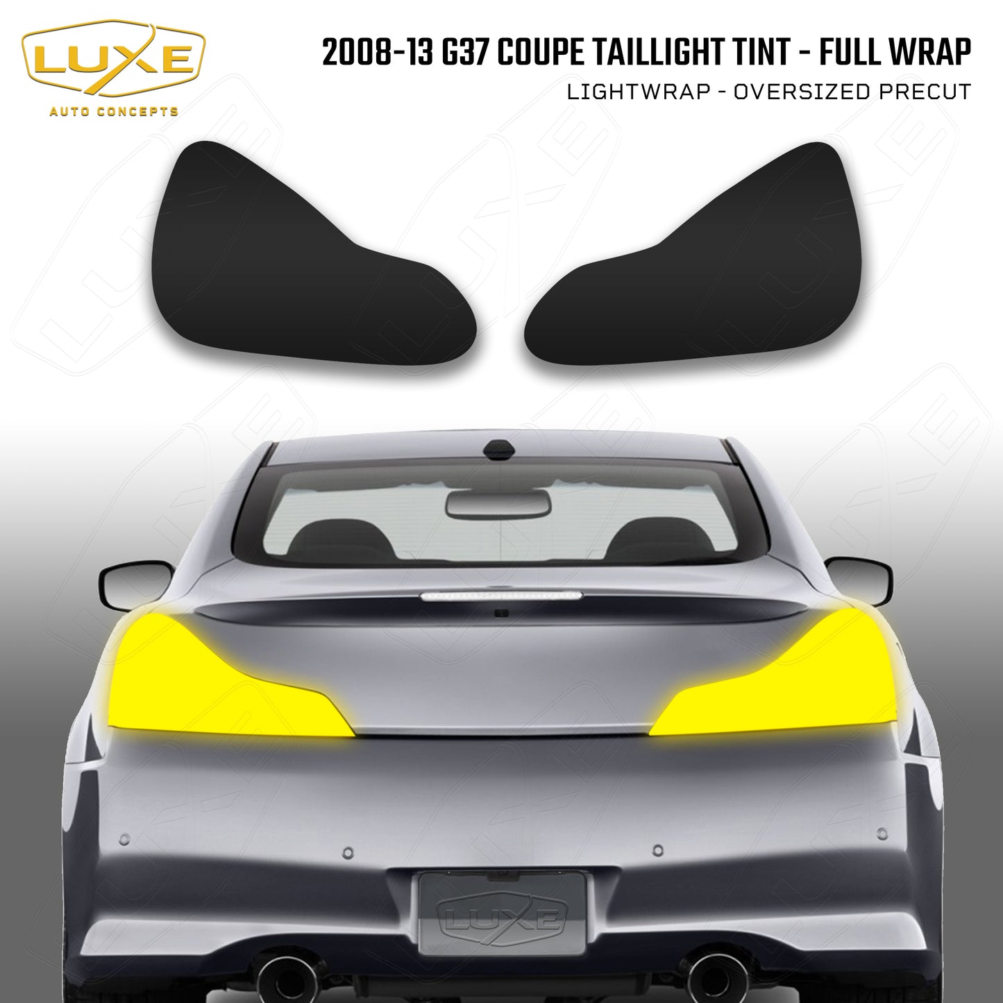 Infiniti G37 Coupe Tail Light Oversized Tint Overlays Kit