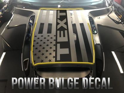 2015+ Challenger Power Bulge Decal - Graphic Design - Luxe Auto Concepts