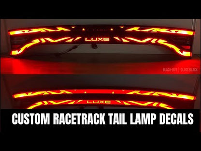 Calcomanía para luces traseras de Charger Racetrack - Tipo 1 (texto)