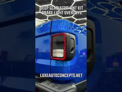 2020+ Jeep Gladiator JT Tail Light Overlays - Brake and Reverse Lights - LightWrap Tint