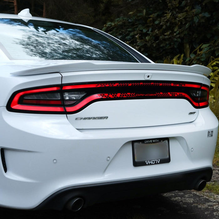 Charger Racetrack Taillamp Decal - Honeycomb 1 - Luxe Auto Concepts