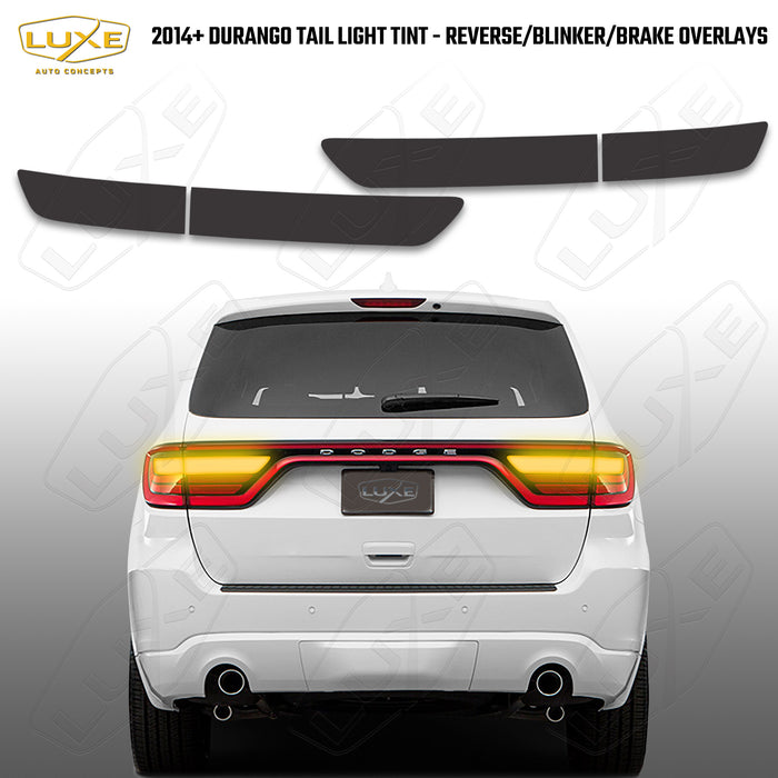 2014+ Durango Tail Light Tint Overlays - Reverse/Blinker/Brake Light