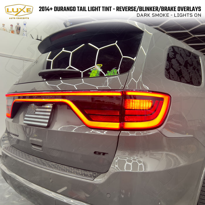 2014+ Durango Tail Light Tint Overlays - Reverse/Blinker/Brake Light