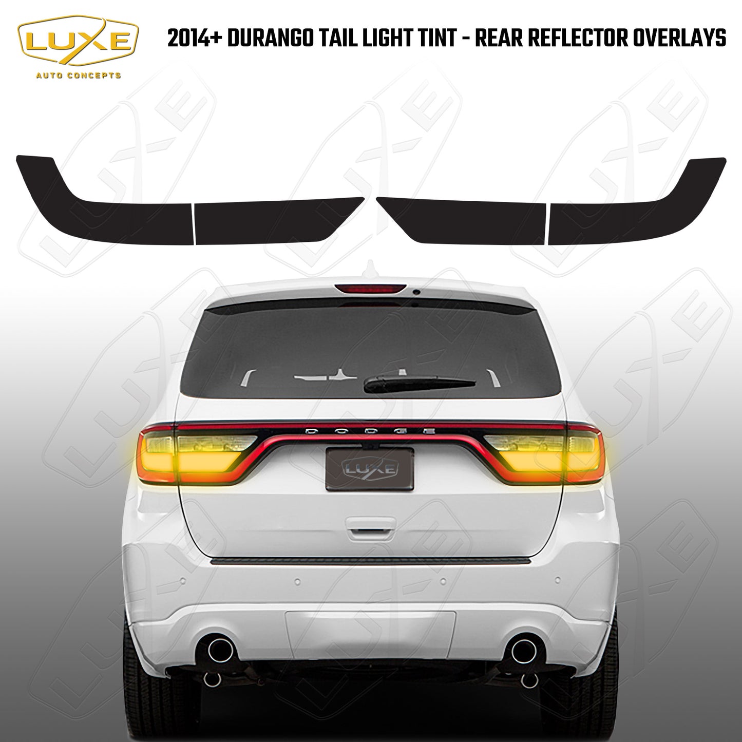 Durango Tail Light Tint Kit - Rear Reflector Overlays