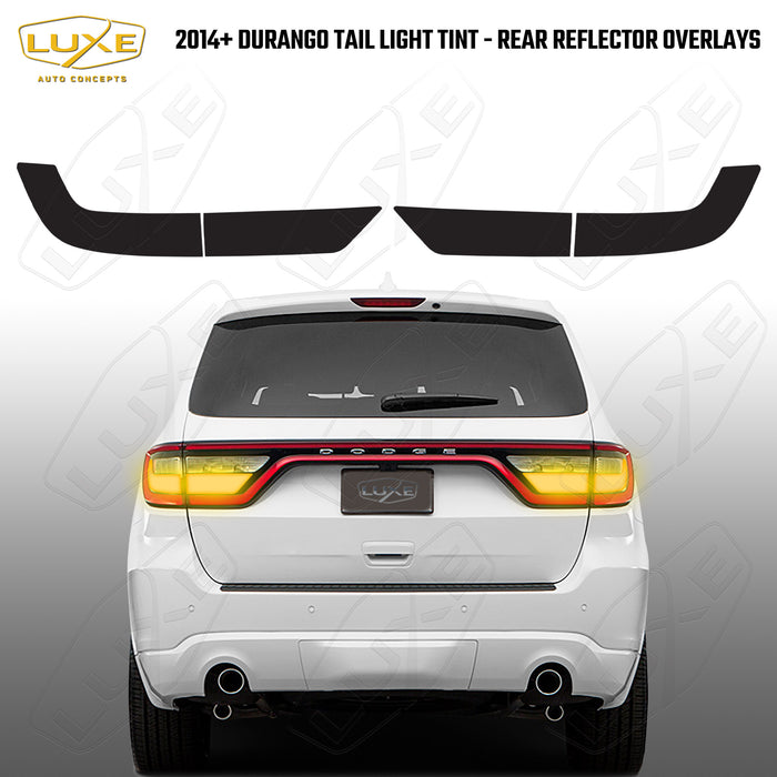 2014+ Durango Tail Light Tint Kit - Rear Reflector Overlays