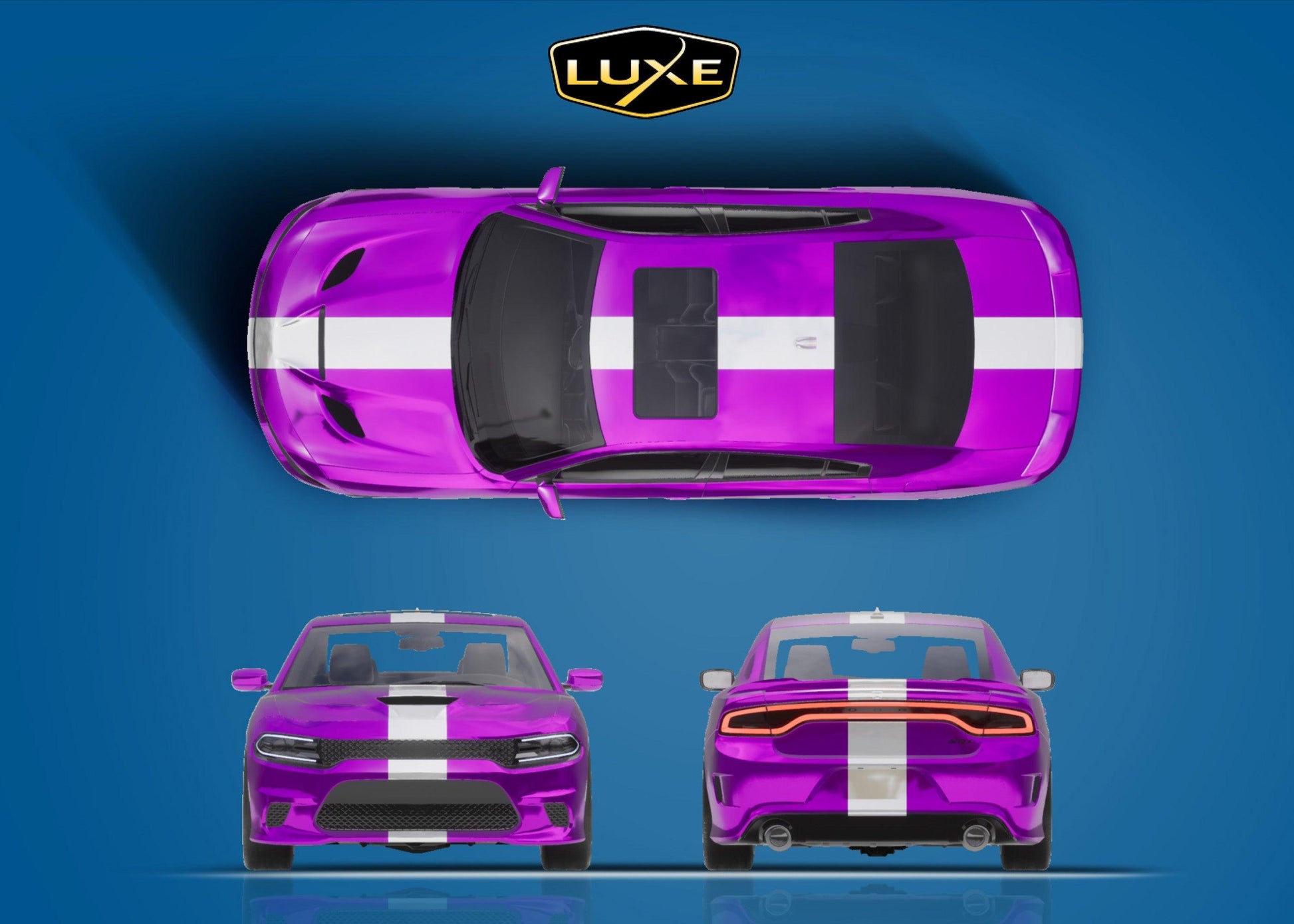 Standard Vehicle Stripe Kit - Single 12" - Luxe Auto Concepts