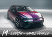 Small Vehicle Stripe Kit - Dual 10" Honeycomb - Luxe Auto Concepts