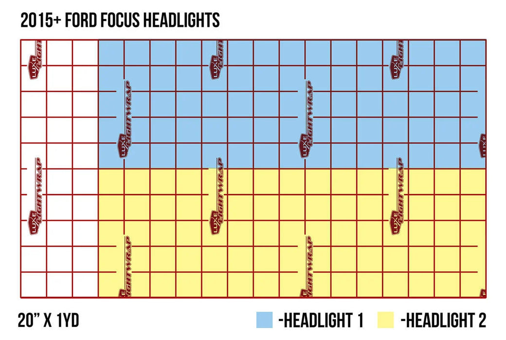 2015-18 Focus Headlight Tint Kit - Full Wrap